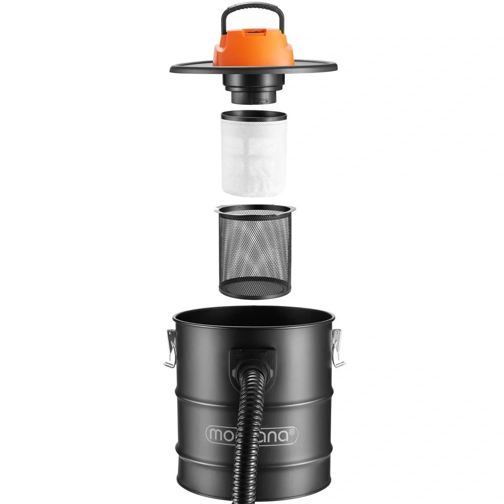 Aschesauger schwarz/orange 1200 Watt - 10