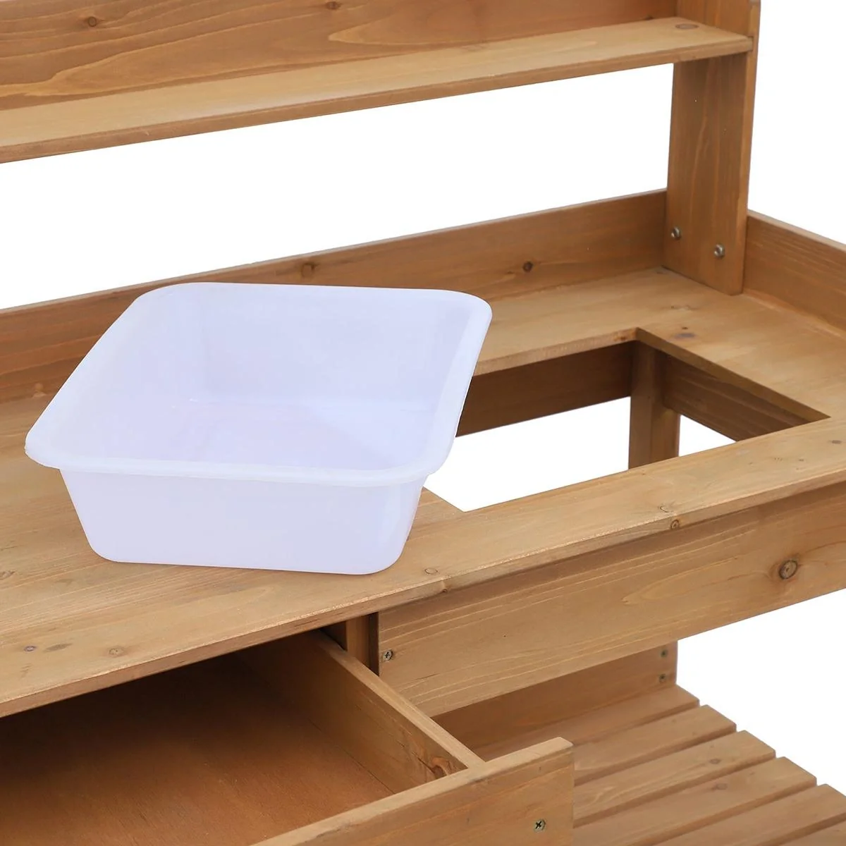 Gärtnertisch mit Wanne natur - 10