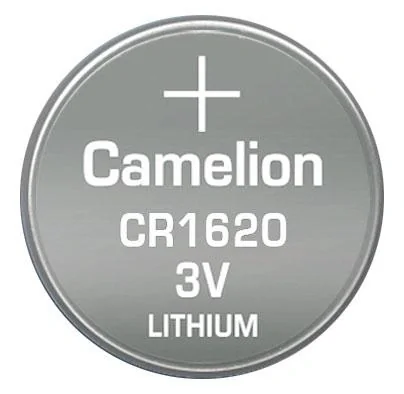 Lithium Knopfzelle CR1620, 3V - 1 Stück - 3