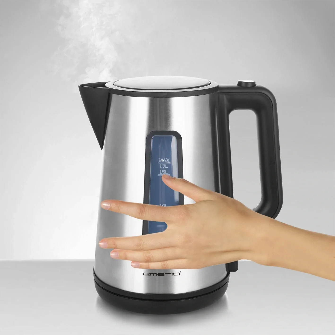 Wasserkocher, Cool Wall „WK-122829“, Edelstahl, 1,7 Liter - 7