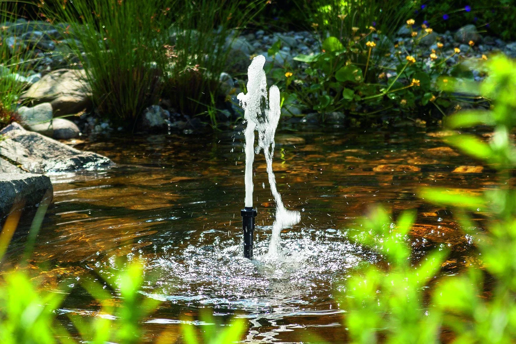 Wasserpumpe "Marino" mit Trockenlaufschutz, Sprinkler und Steigrohren, 2000l/h - 5