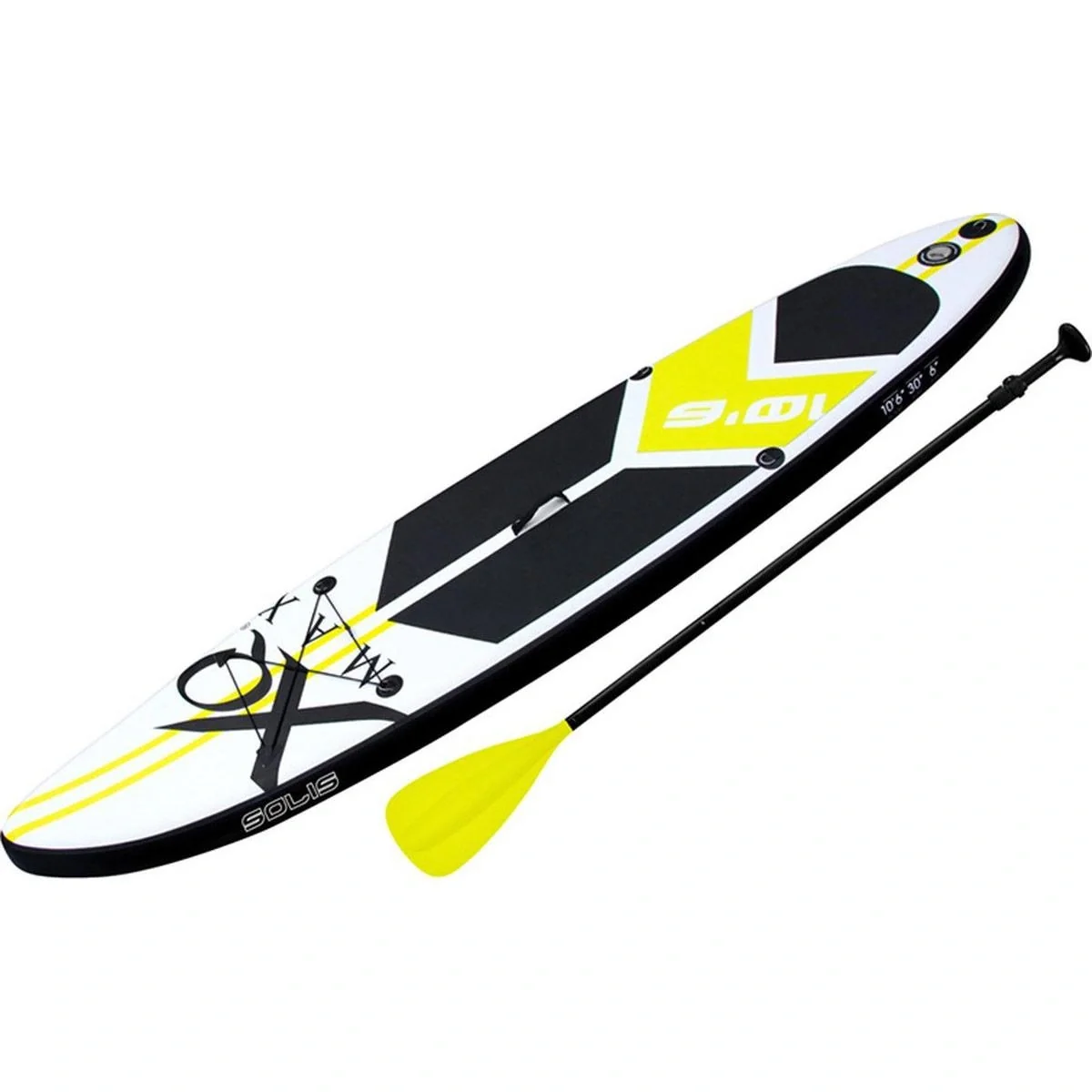 Special Edition Sup Board Set - 6-teilig - bis zu 150 kg - 320 cm - Aufblasbar - Gelb/Schwarz - 4