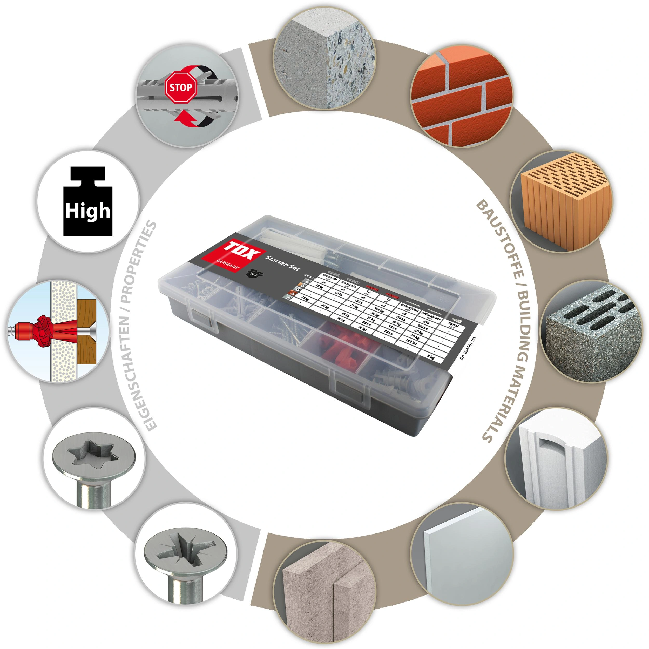 Standard-Sortiment Starter Set 264 teilig - 2