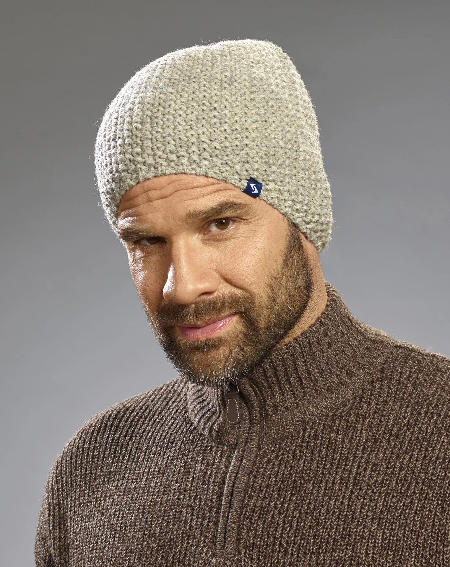 Mütze hellgrau, Einheitsgröße - 10