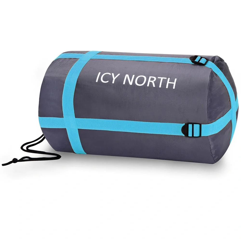 Schlafsack Bergsteiger Icy North dunkelblau + hellblau - 3