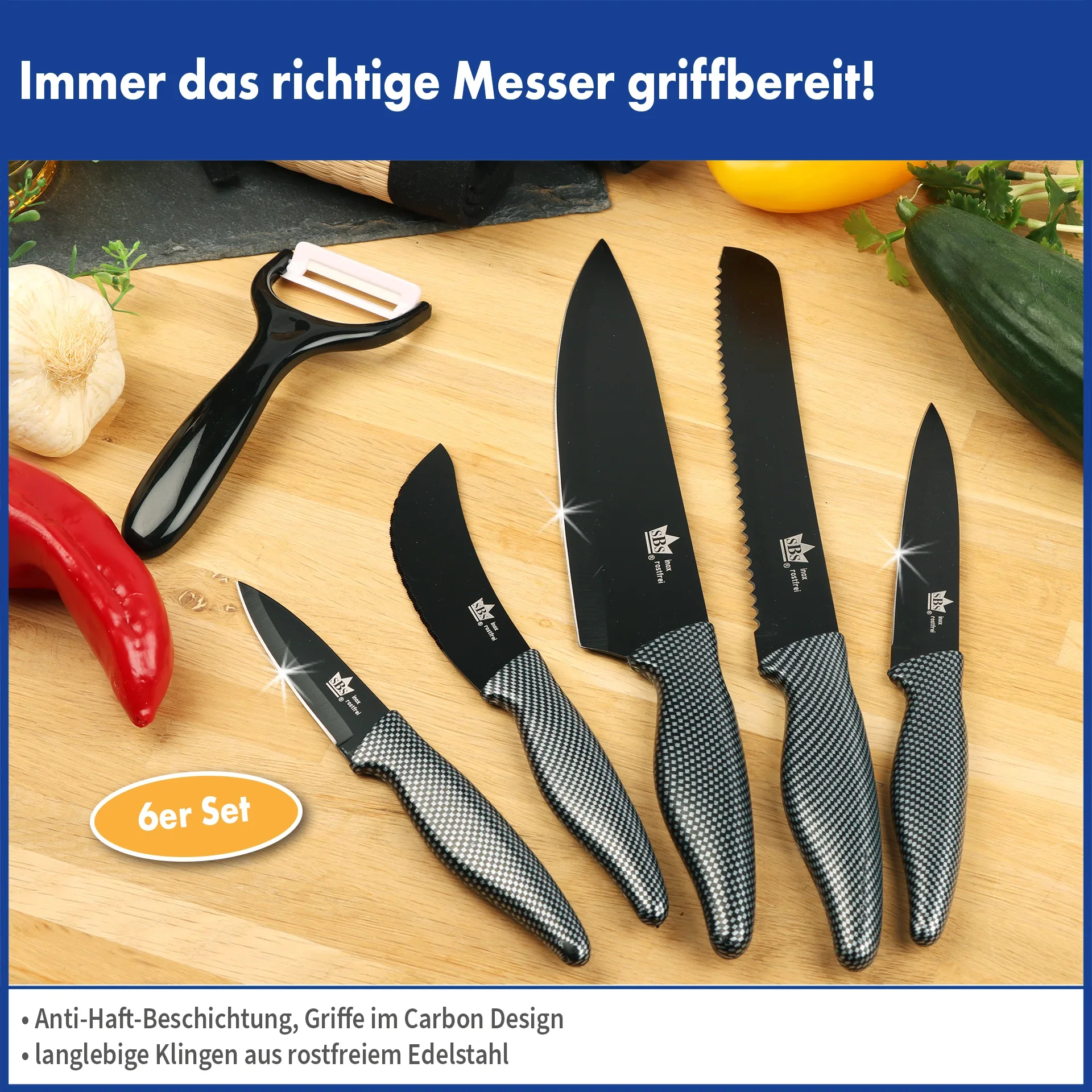 Messer-Set Elegance, 6-tlg. - 5