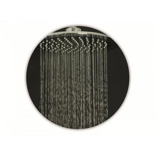 Duschkopf-Set XL - Chrom - 2-teilig - Kopf Ø 23x10cm - Hand 10x9cm - 4