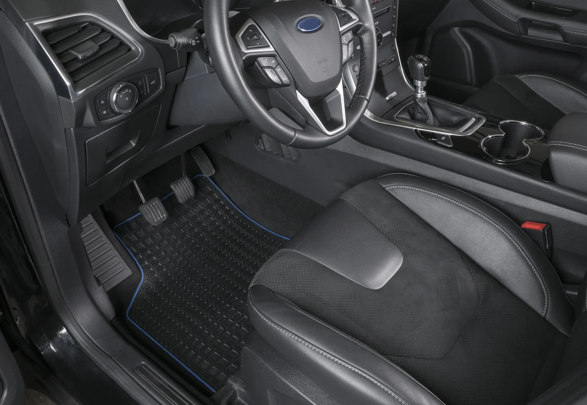 Gummimatte "Blueline Premium" Gr. 1 - 1 Paar Vordermatten 70 x 49 cm - 2