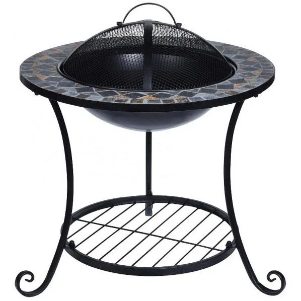 Pro Garden Gartenkamin Mosaik-Design - 62x20x63cm - 1