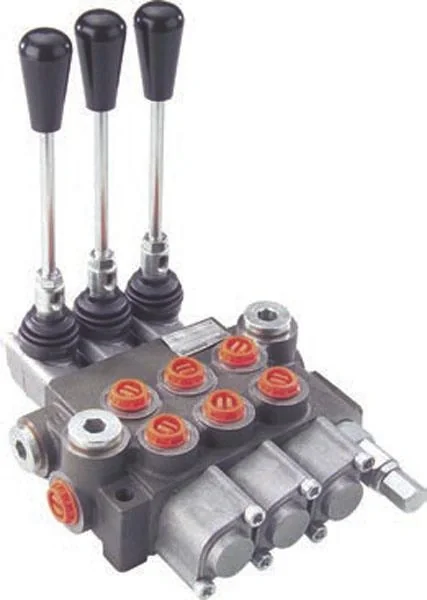 Dreihebelsteuergerät Monoblock, 40 l/min - 2