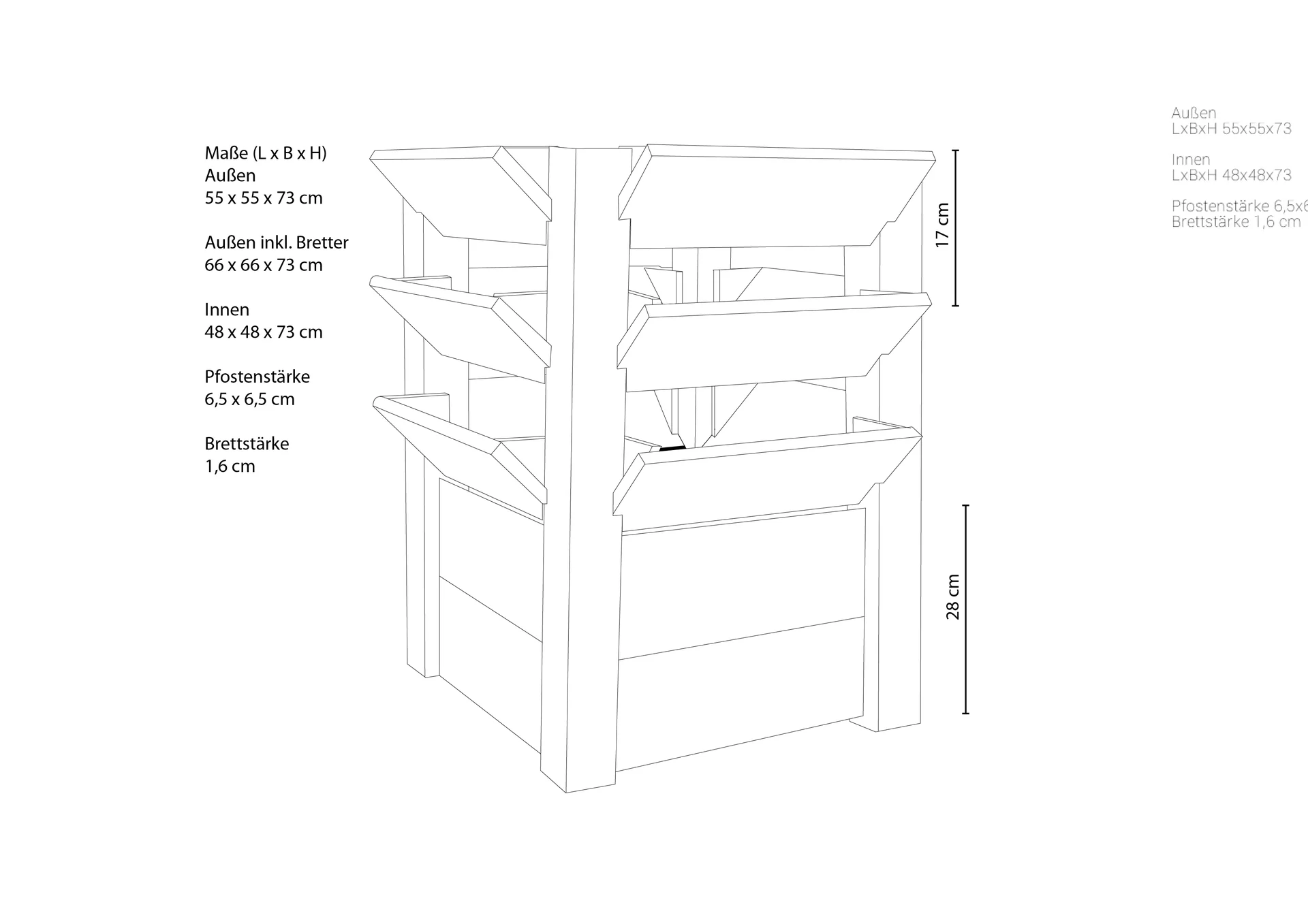 Premium Hochbeet L - 8