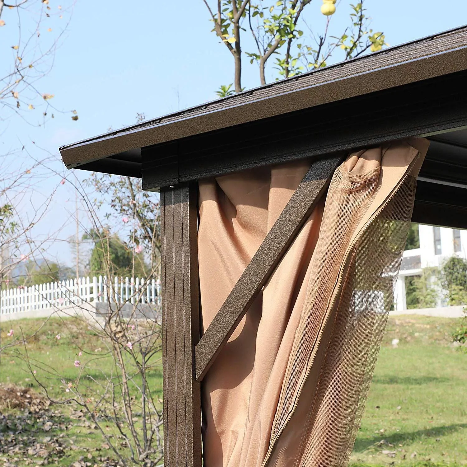 Gartenpavillon mit Laternenhaken - 9