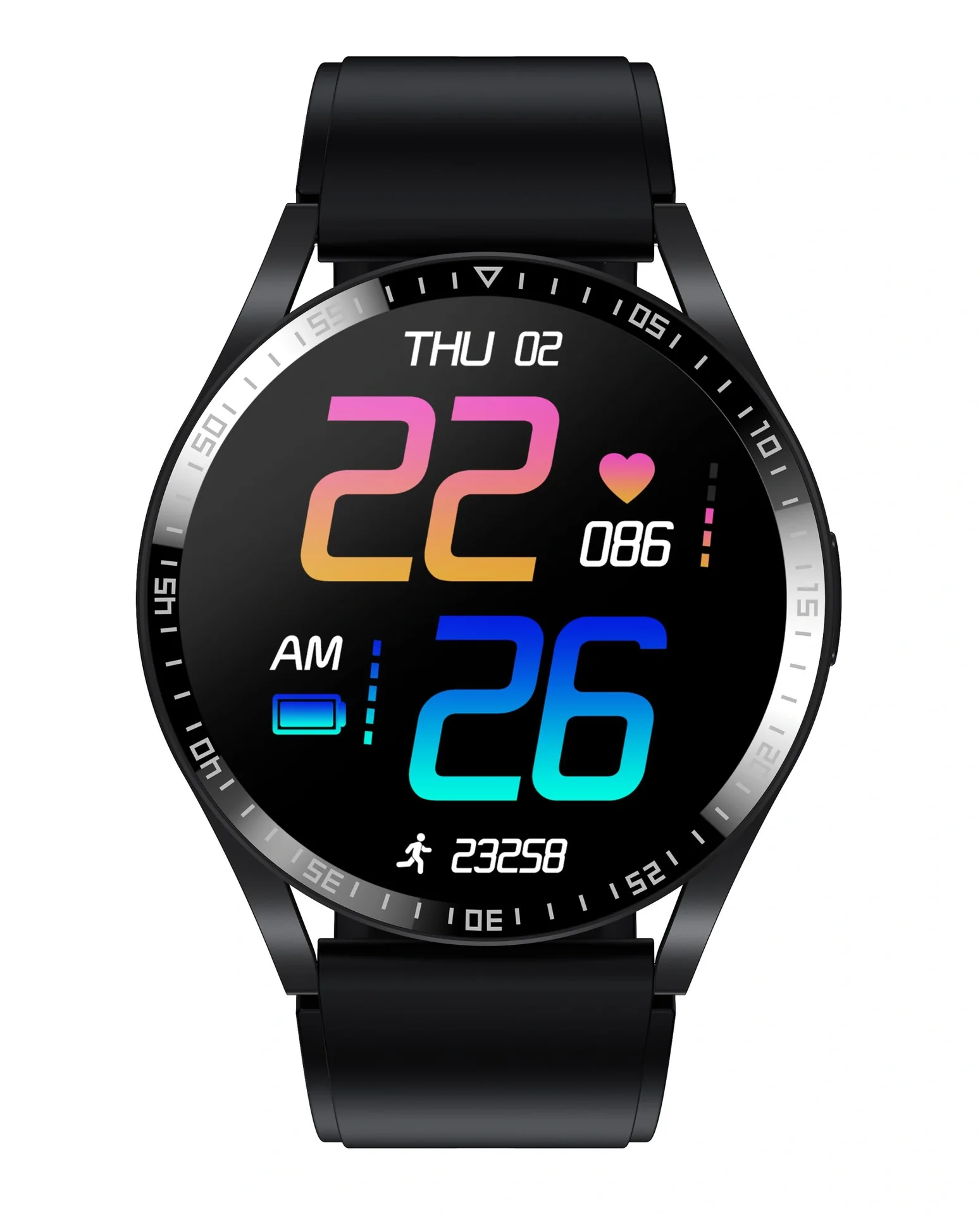 Bluetooth Smartwatch mit Puls, Blutdruck und Blutsauerstoff Sensor, IPS Display - 7