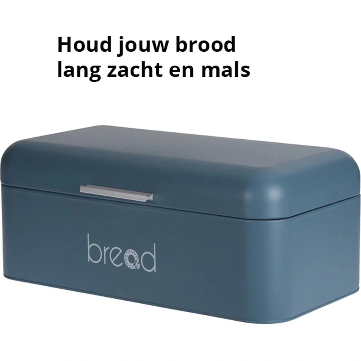 Broteimer - Metall - Blau 42x22x16cm - 3