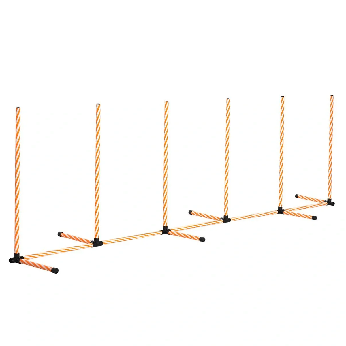 Hunde Slalomstangen Agility Training für Haustiere Hundetrainigsset Inklusive mit Oxford Tasche Leicht zu tragen Polyest - 4
