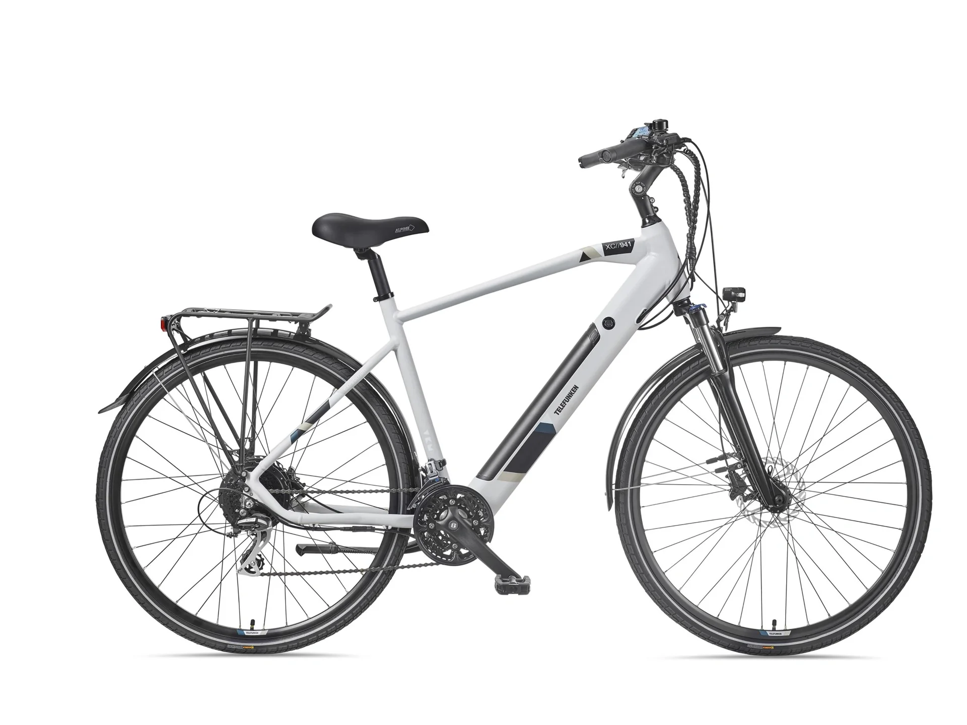 Herren Alu Trekking E-Bike, 28 Zoll, Rahmenhöhe 50 cm, 24-Gang Kettenschaltung, kreide, XC941 Expedition - 9