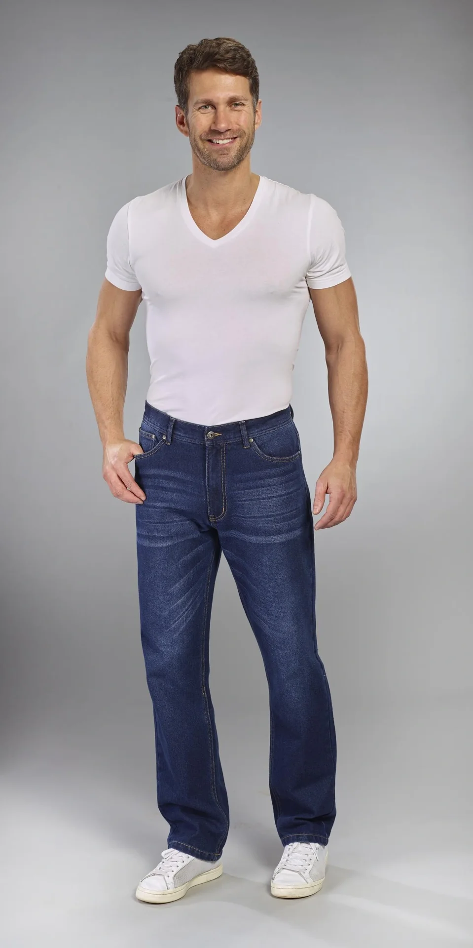 Jeans Loose Fit, Farbe bluestone, Gr.58 - 4