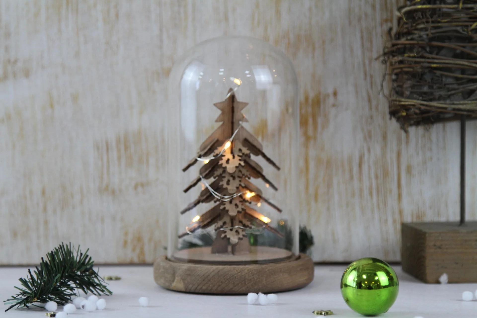 LED Tannenbaum unter Glaskuppel - 2