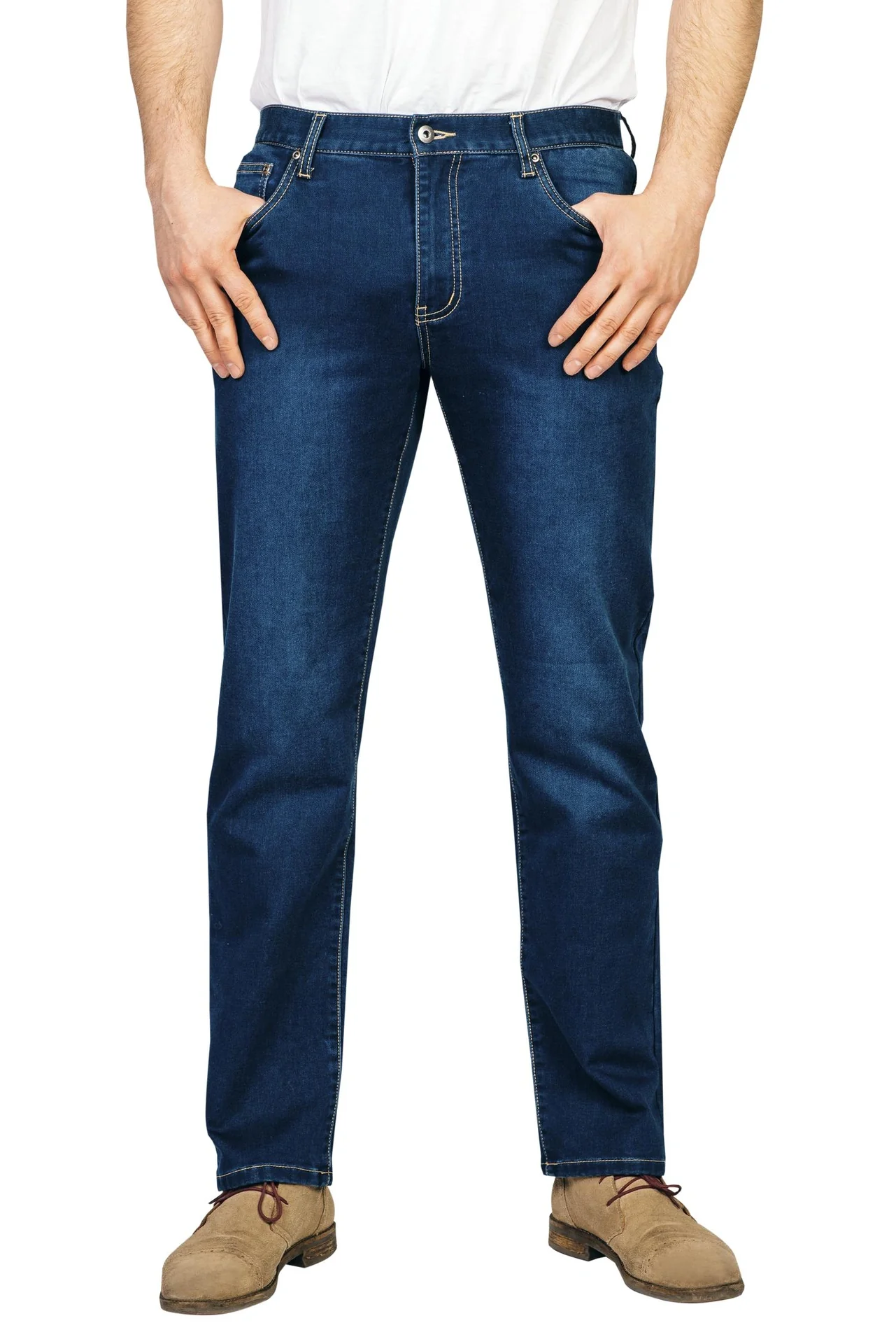 Joggpants aus Stretchdenim, Farbe bluestone, Gr. 58 - 4