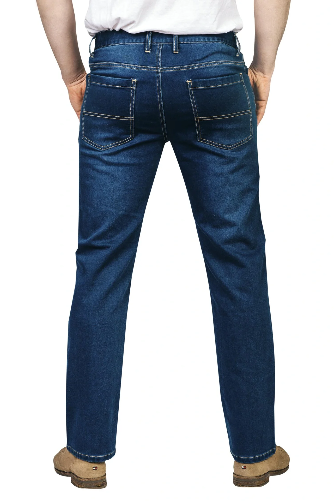 Joggpants aus Stretchdenim, Farbe bluestone, Gr. 60 - 4