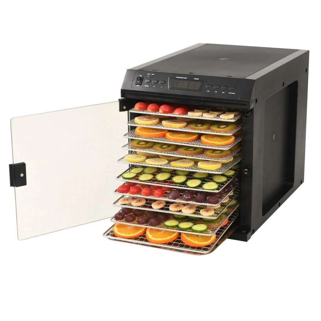 Dörrgerät mit 11 Schubladen 480 W Edelstahl schwarz - 3