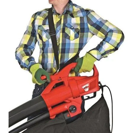 Elektrischer Laubbläser ELS2614 2E - Inklusive 1 Fangsack + extra Fangsack - 2600W - 140-270 km/h - 4