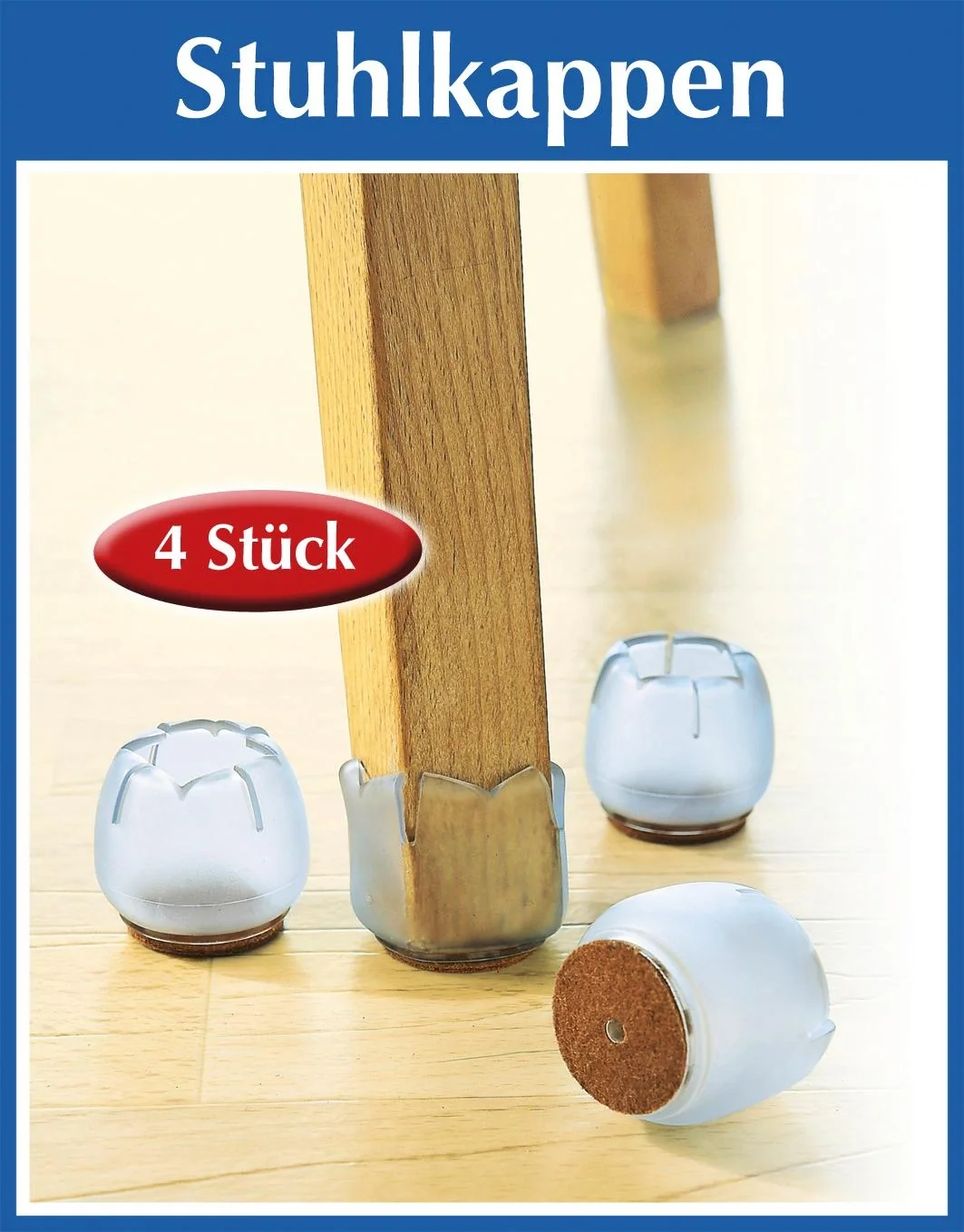 Stuhlkappen, 4 Stk. Durchmesser 3,5 cm - 2