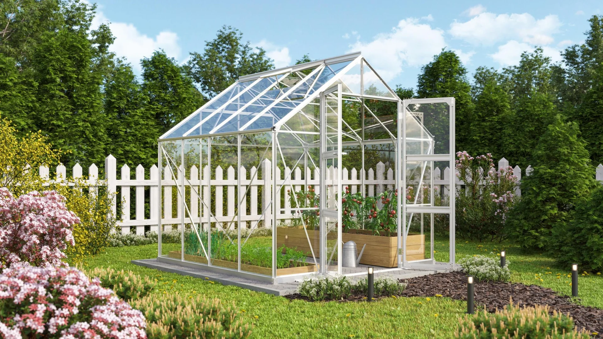 Gewächshaus Domus 6700 ESG alu - 2