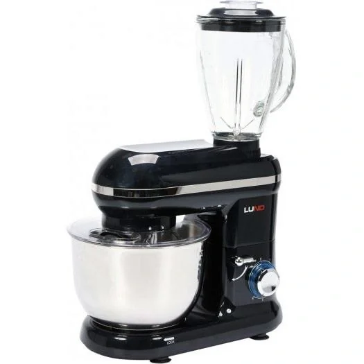 NL Küchenmaschine Mixer und Pürierstab - 1000W - Edelstahlschüssel mit 4,5 L - 5