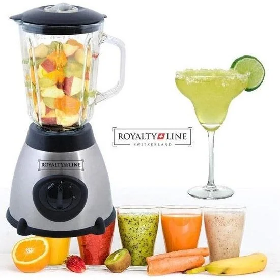 Luxus-Mixer aus Edelstahl mit Glaskanne von 1,6Liter - 500W /800W - 6