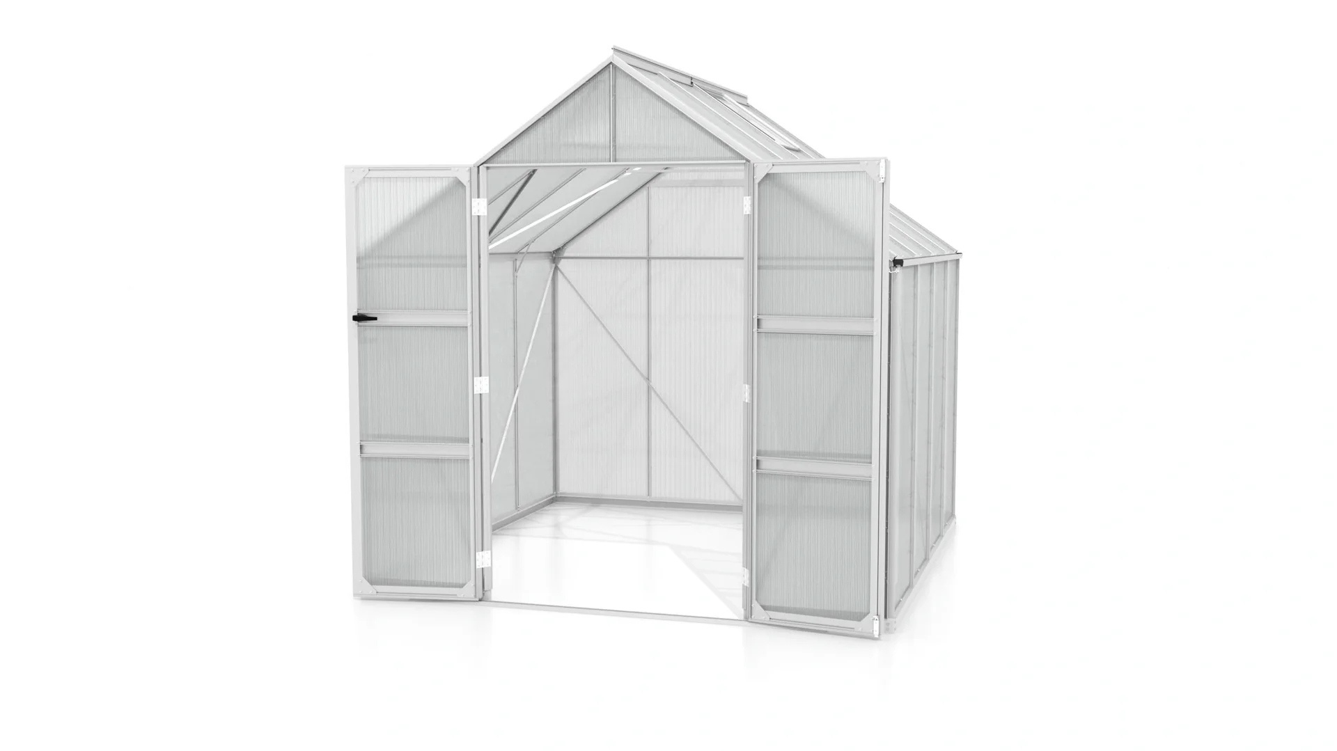 Gewächshaus Domus 6700 HKP 4 mm, Farbe alu - 2