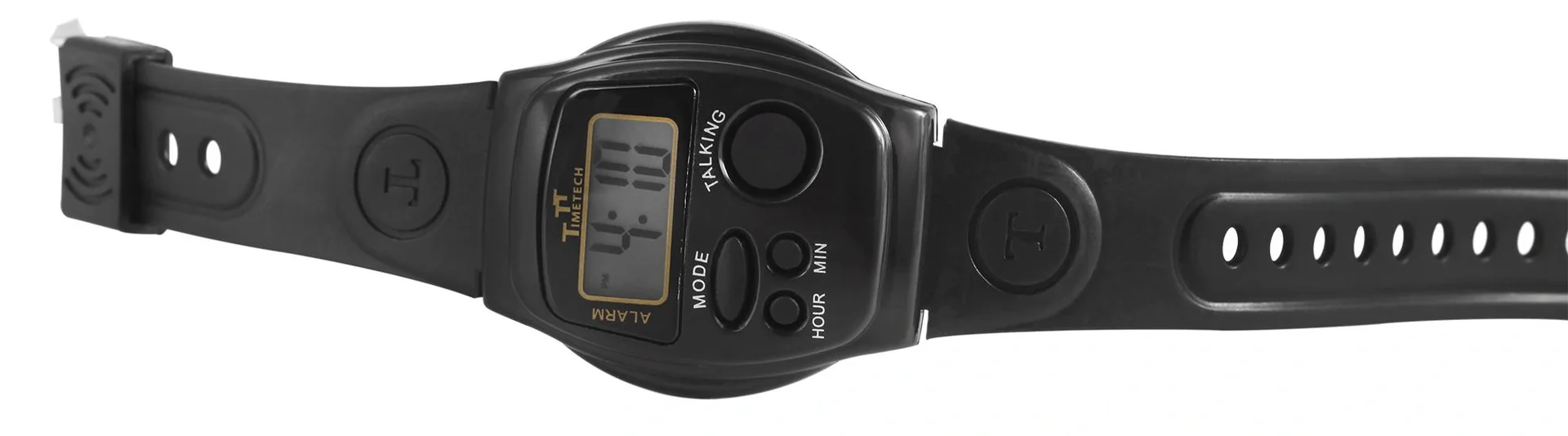 Sprechende Digitaluhr mit Alarm und Silikonarmband - 5