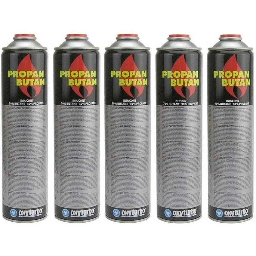 5-fache Universal-Gasflasche 600 ml Stück für Unkrautvernichter und Gasbrenner - 4