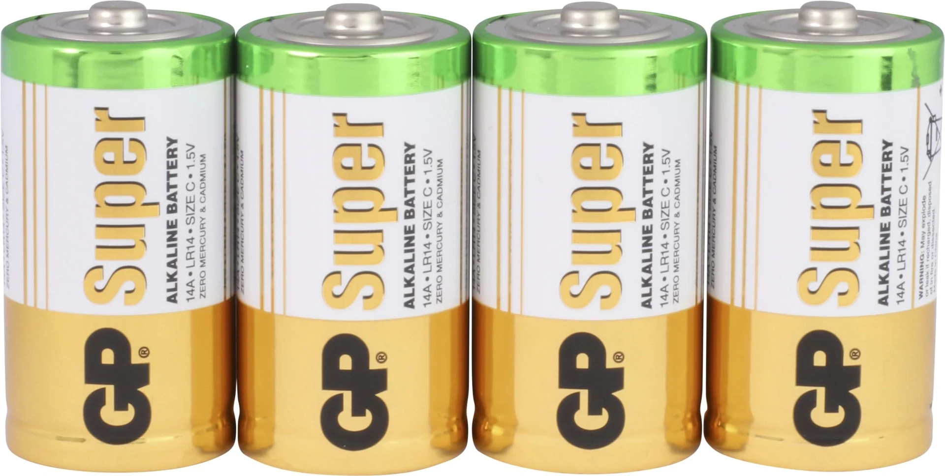 SUPER Baby C Alkaline Batterien - 4 Stück - 4