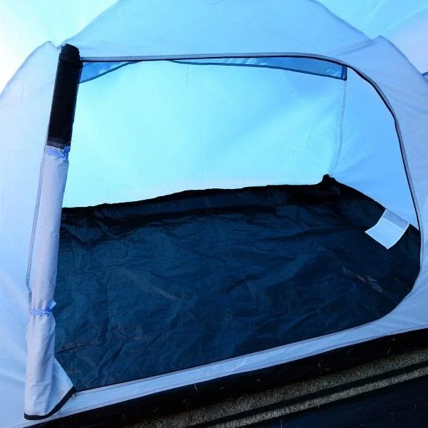 Campingzelt Familienzelt mit 2 Schlafkabinen Blau L460 x B230 x H195cm - 10