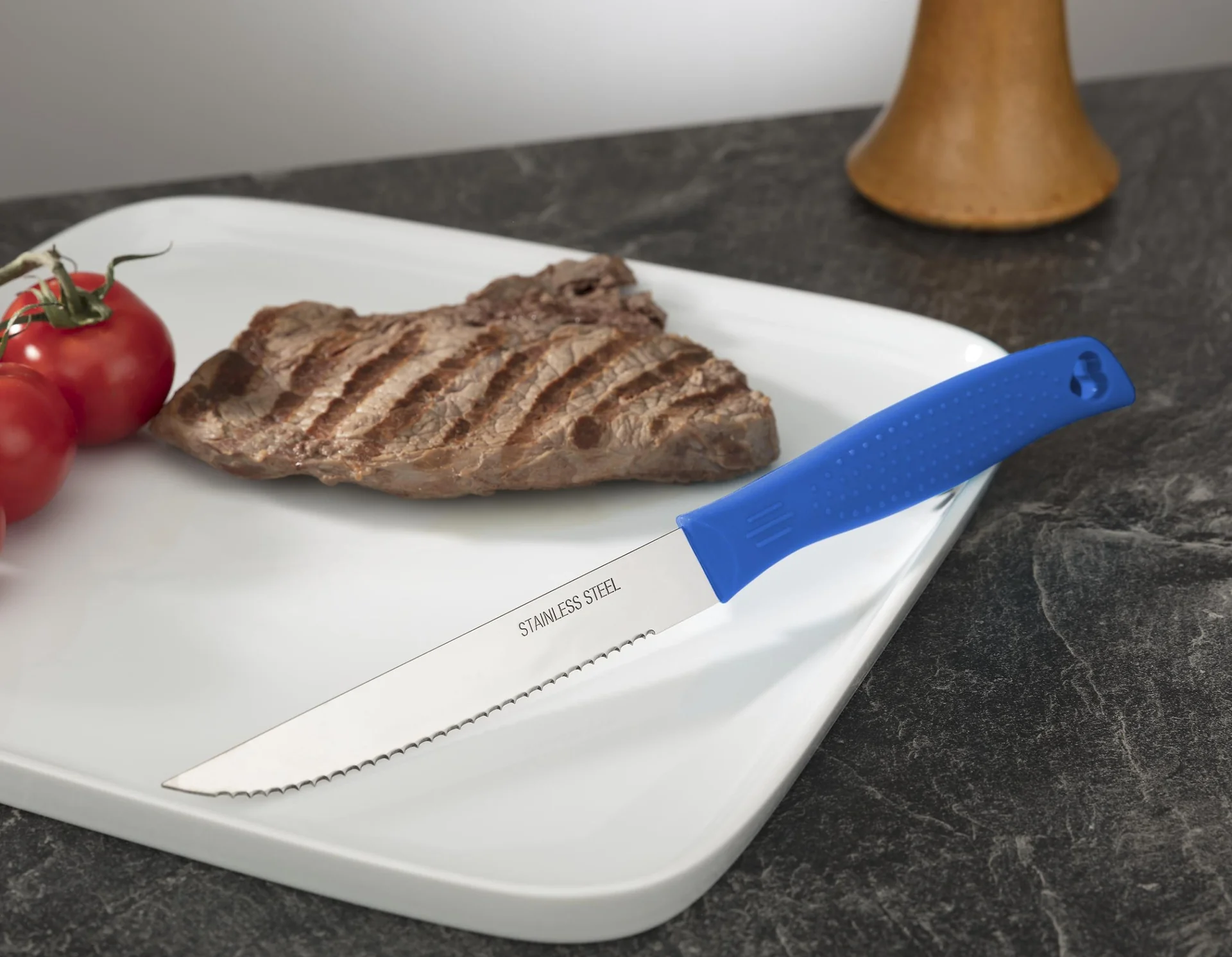 Steakmesser-Set, 6-teilig, Blau - 2