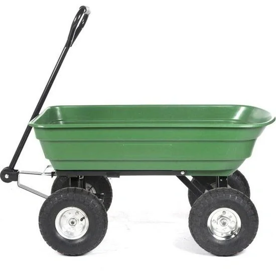 Gartenwagen - 75 l - Kippfunktion - max 200 kg - Luftreifen - Griff mit Griff - 5