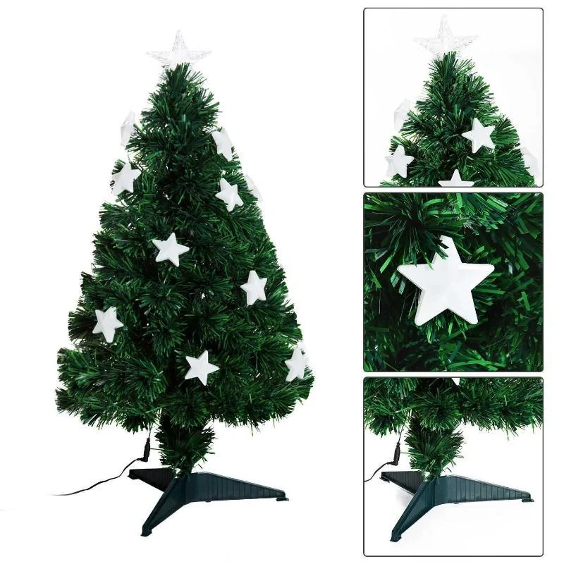 Weihnachtsbaum 0,9 m Christbaum Kunsttanne 90 Äste mit LED-Lichtern - 7
