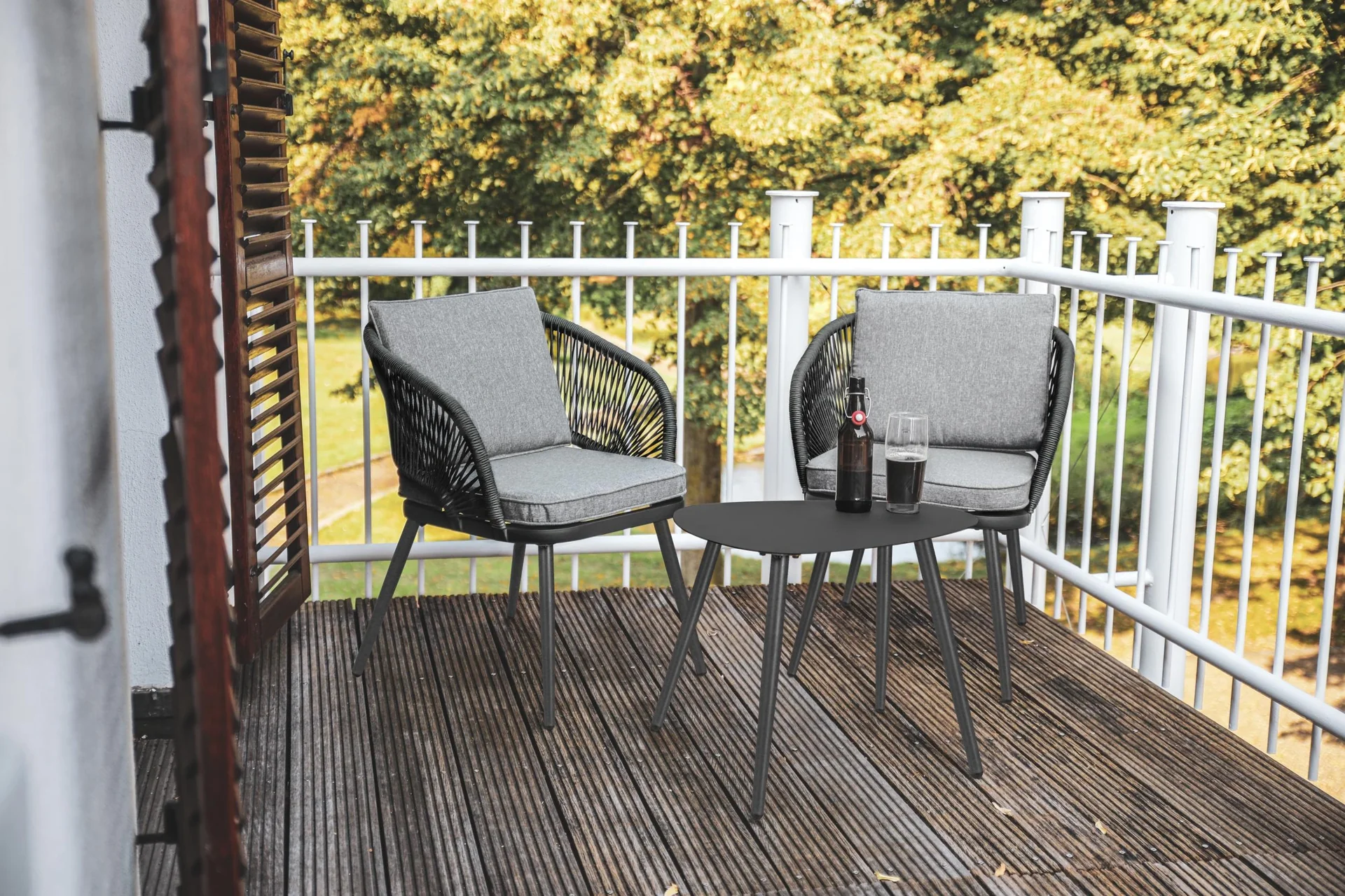 Balkon-Set "Lyon" - anthrazit     - 2