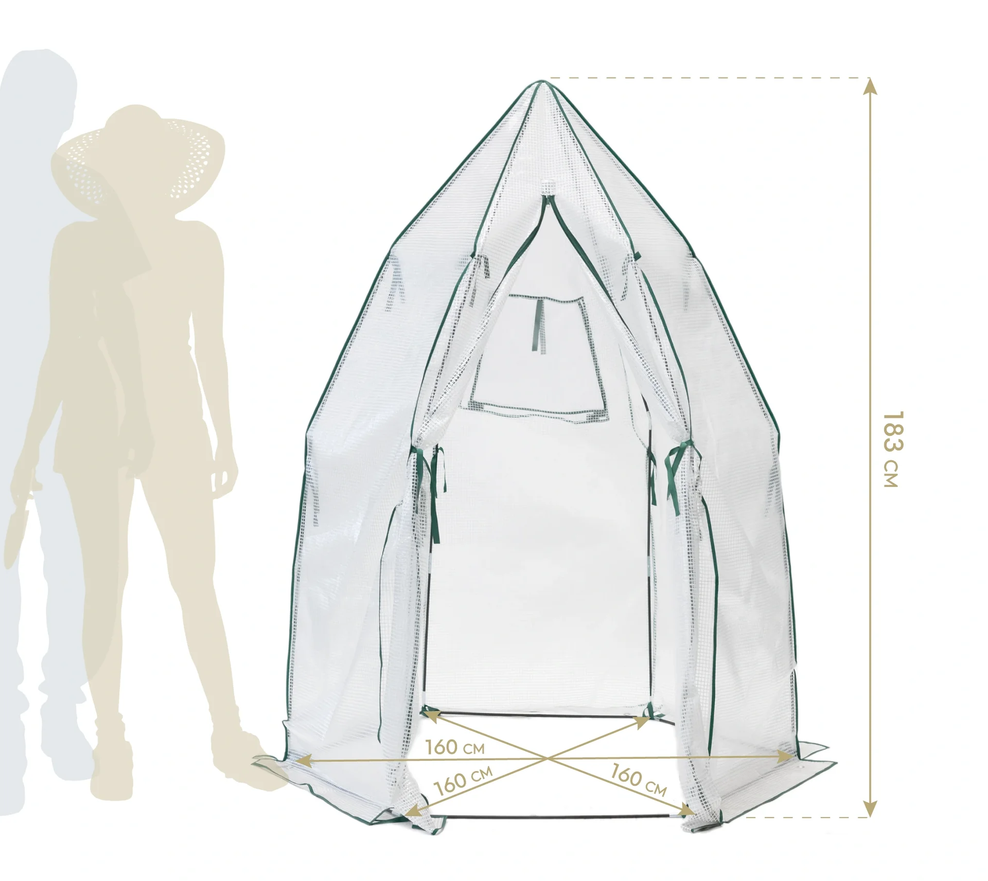 Foliengewächshaus Olive - 6