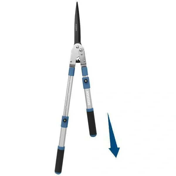 Teleskop-Heckenschere mit Wellenklinge - 3