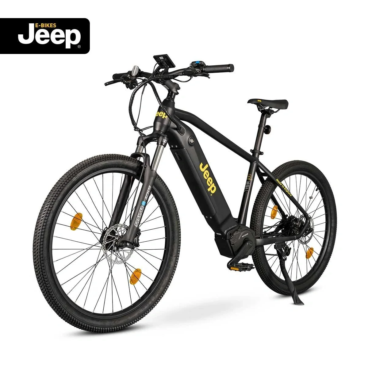 Unisex Mountain E-Bike 27,5 Zoll, Rahmengröße 45 cm, 9-Gang Kettenschaltung, black, MHM 7000, - 10
