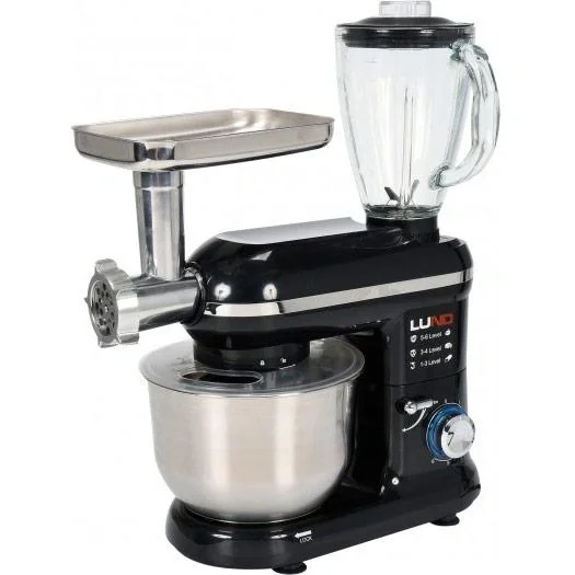 Küchenmaschine Mixer 3in1 - 1000W - 240V - 6 Geschwindigkeiten und Turbofunktion - 6