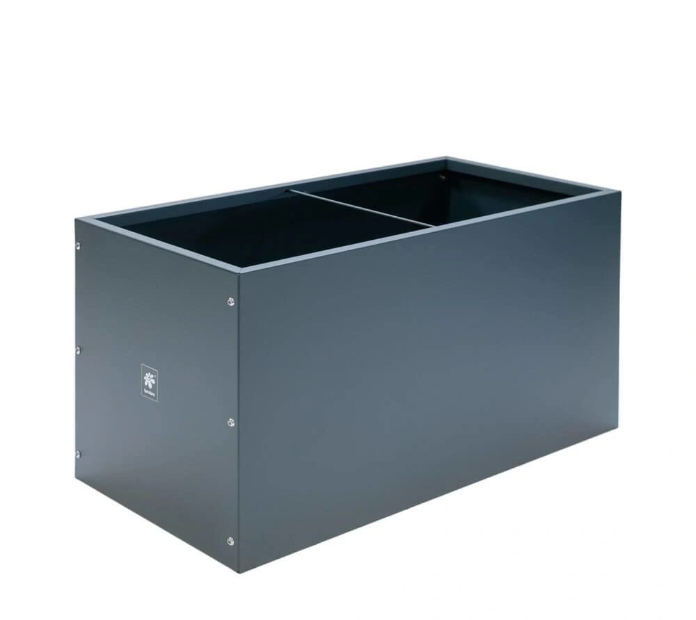 Metall Hochbeet Pflanzkasten 100x50x50 cm Anthrazit - 11