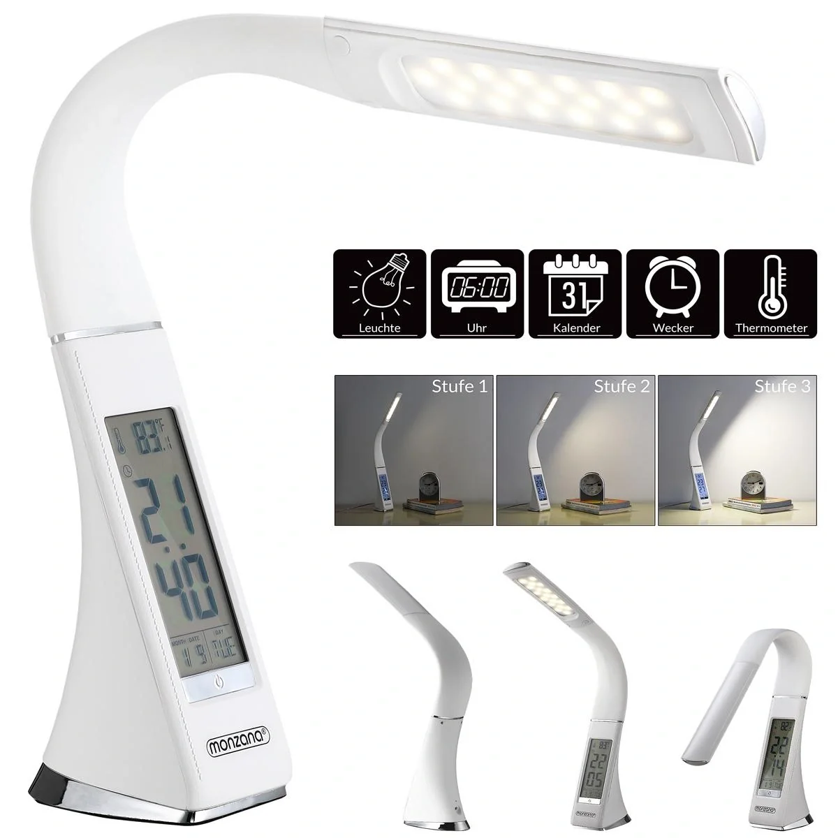 LED-Tischleuchte Lilly weiß - 4