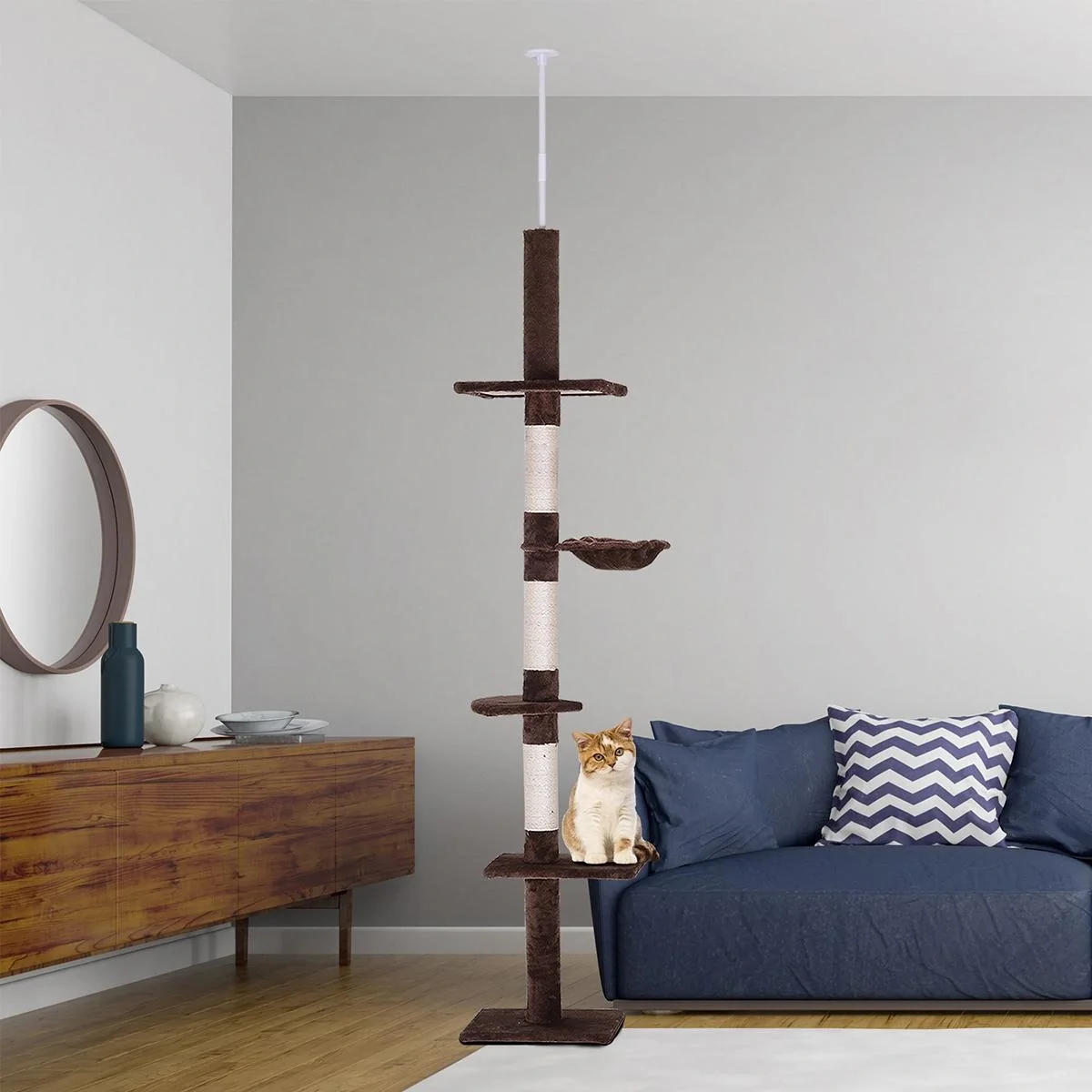 Kratzbaum höhenverstellbar beige - 10