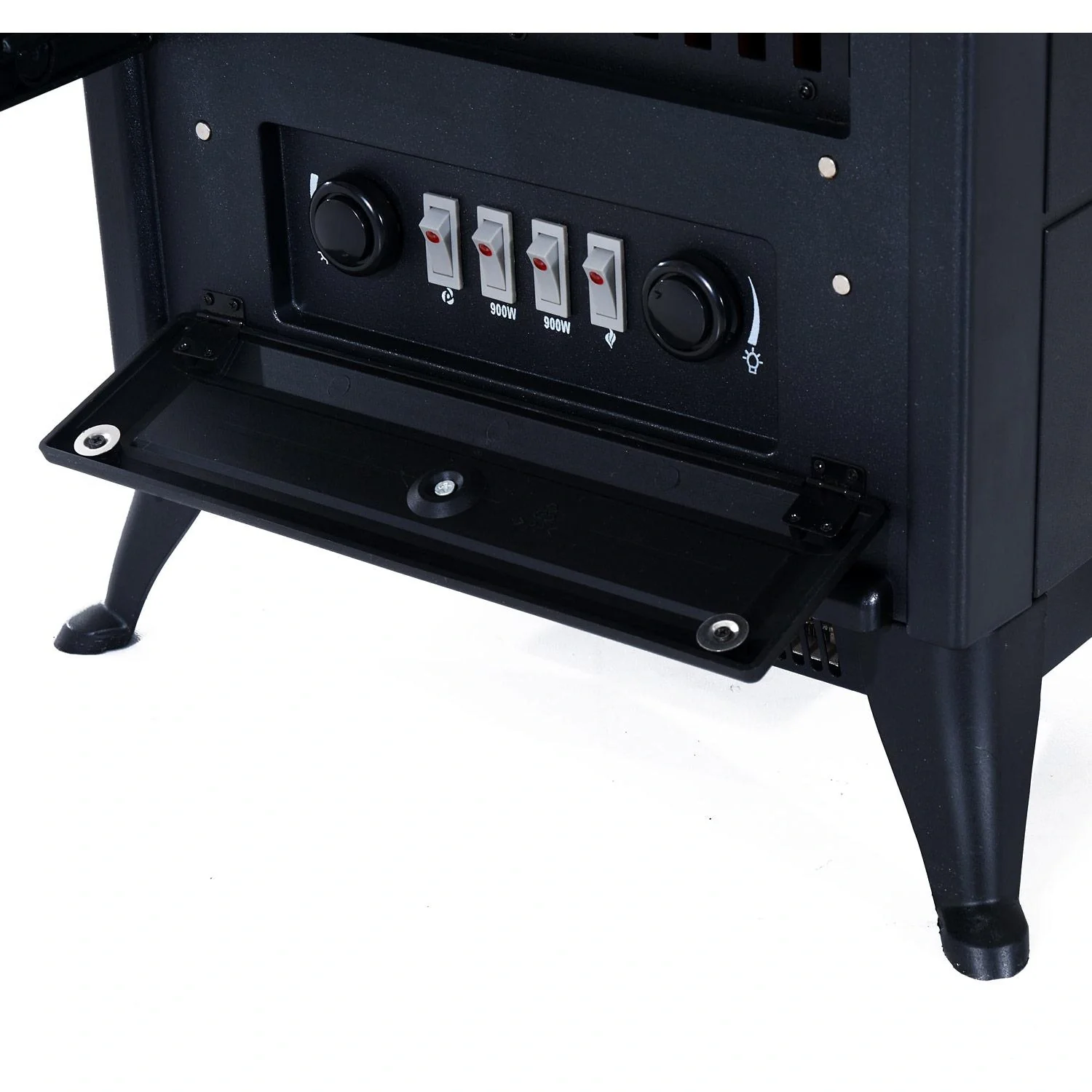 Elektrokamin Kaminofen Standkamin 1800W schwarz - 5