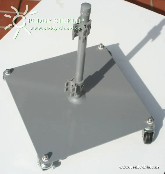 Paravent Fußplatte rollbar - 3