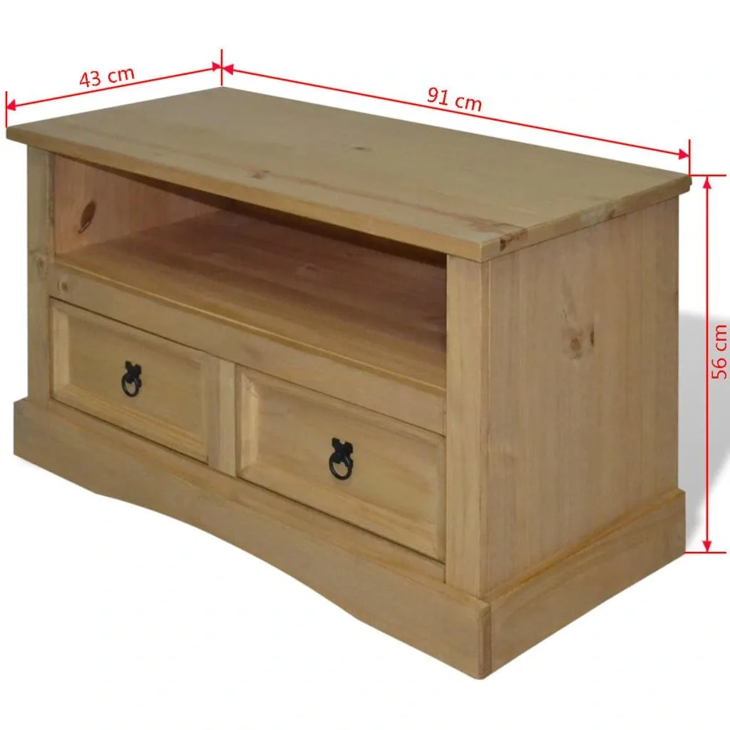 TV-Schrank Mexikanische Kiefer Corona-Stil 91x43x56 cm - 6