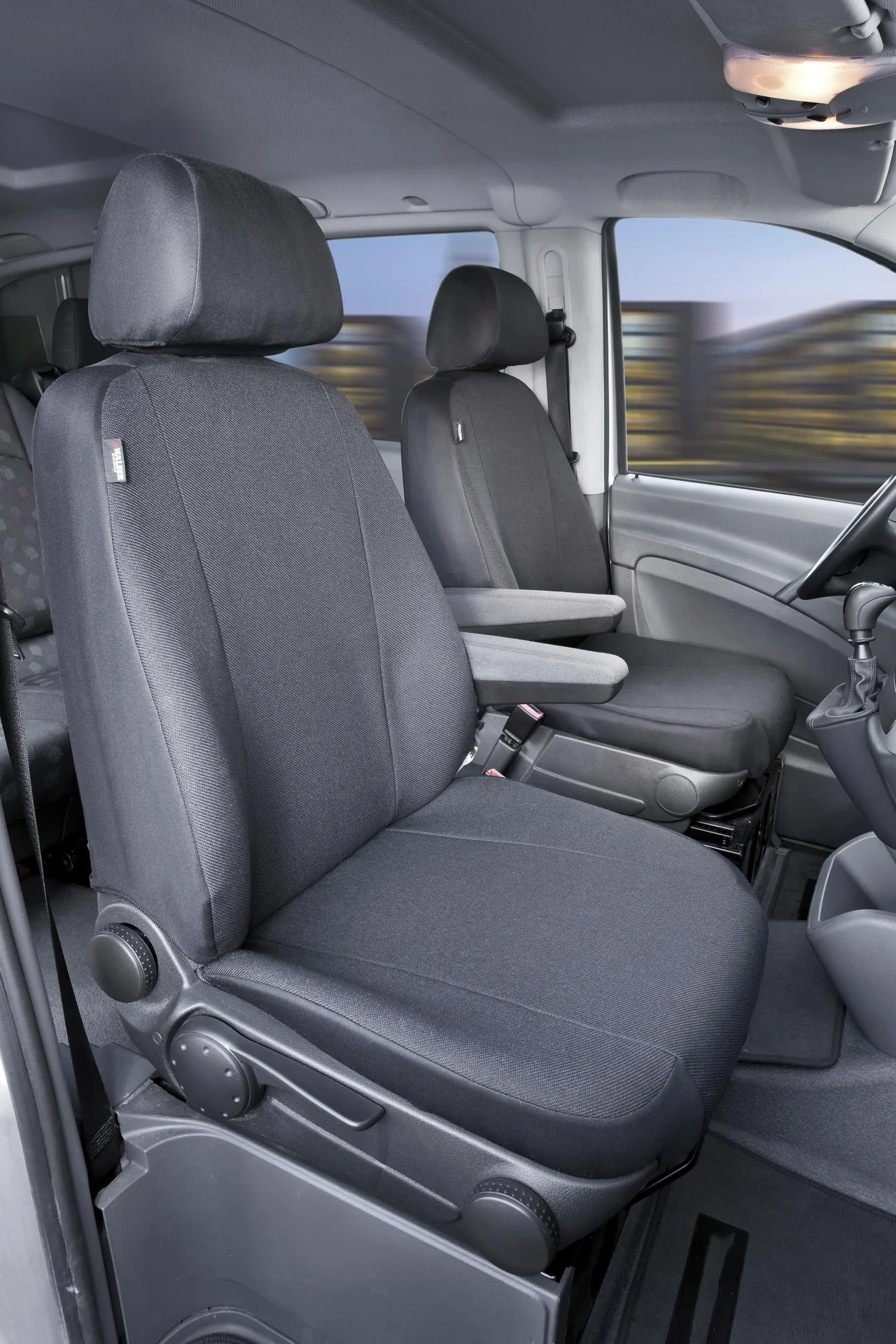 Passform Sitzbezüge für Mercedes Vito W638 + W639 und Viano W638 + W639 aus Stoff ab BJ 06/2003 bis 05/2014 - 6